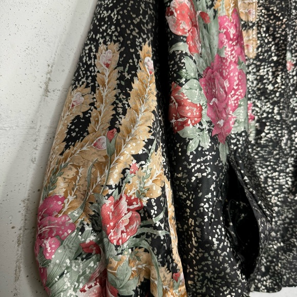 Floral Vintage Seoul Olympics Reversible Bomber Jacket 80s Korea Zip Up OSFA - Picture 6 of 12